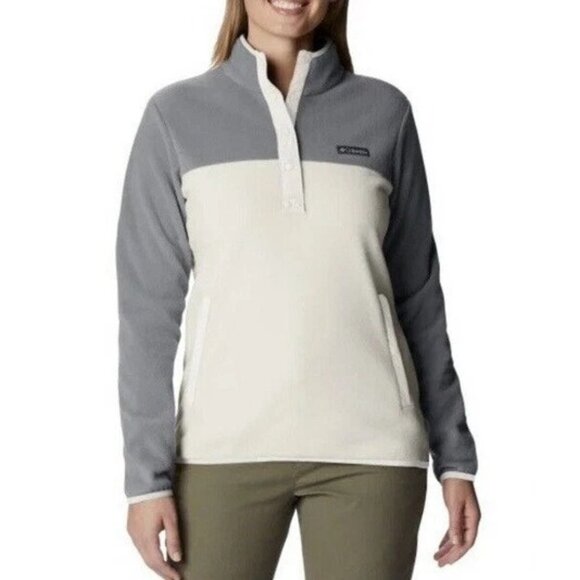 Columbia Women XS Benton Springs Half Snap Pullover Sweater Fleece Sweatshirt - Picture 1 of 5